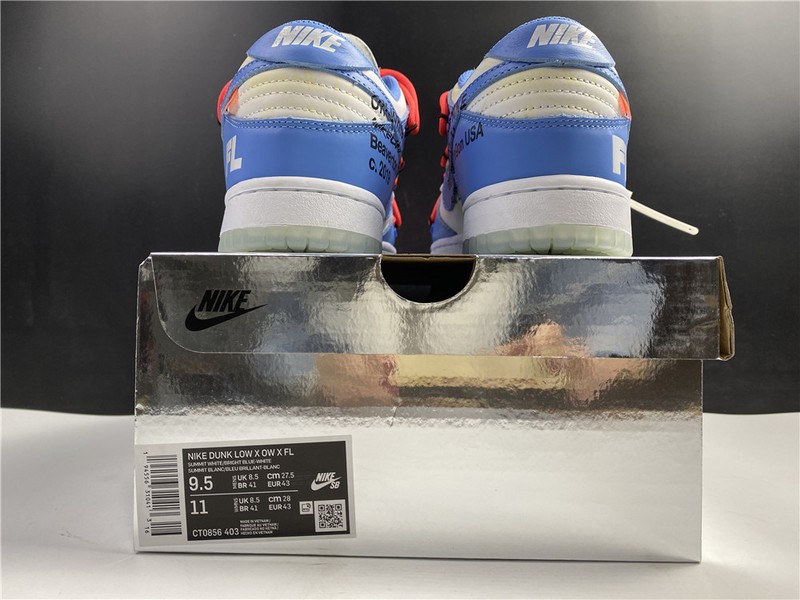 Off-White x Nike Dunk Low White Blue CT0856 403
