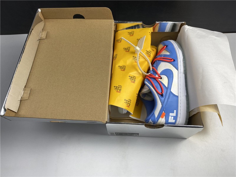 Off-White x Nike Dunk Low White Blue CT0856 403
