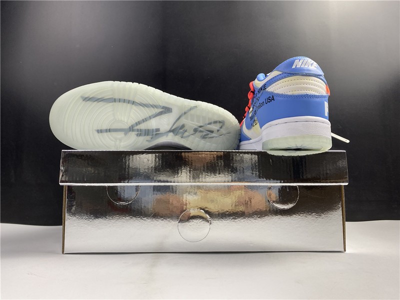 Off-White x Nike Dunk Low White Blue CT0856 403