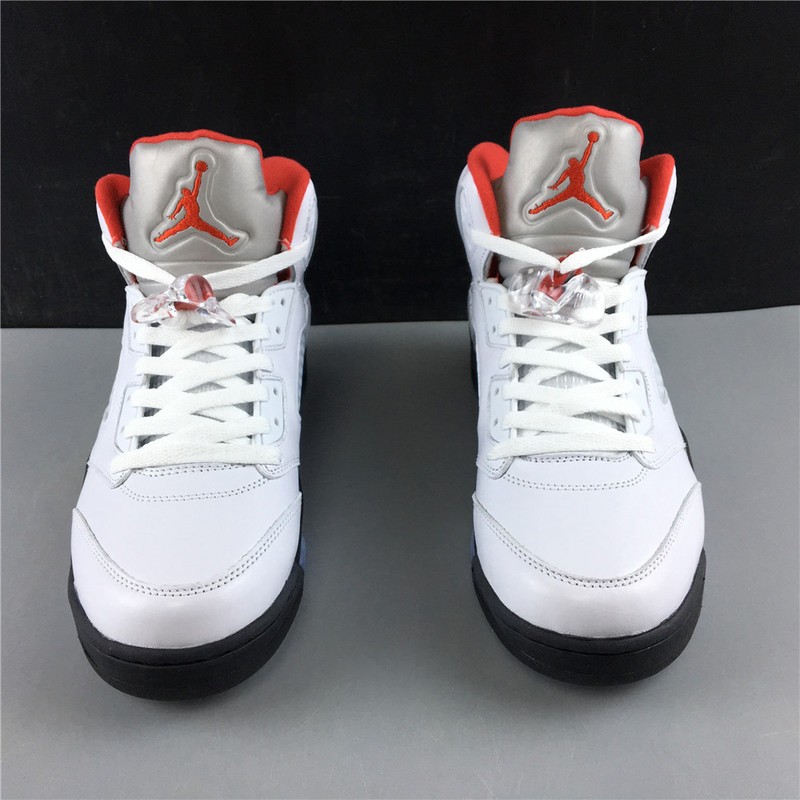 Air Jordan 5 Fire Red 2020 Silver Tongue DA1911-102