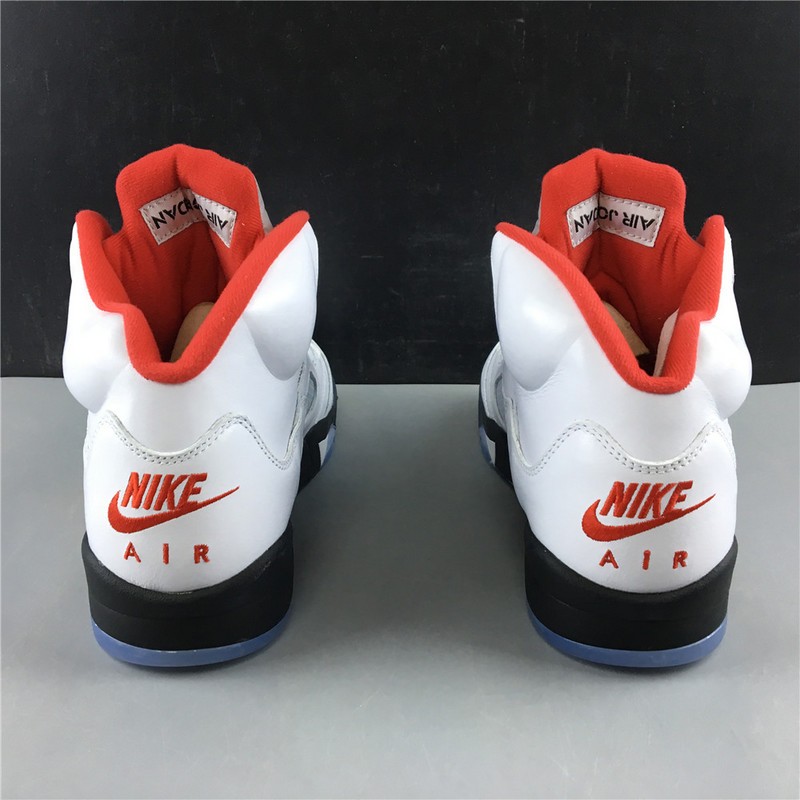 Air Jordan 5 Fire Red 2020 Silver Tongue DA1911-102
