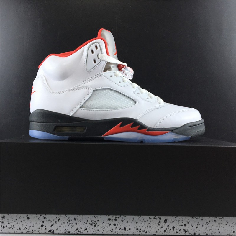 Air Jordan 5 Fire Red 2020 Silver Tongue DA1911-102