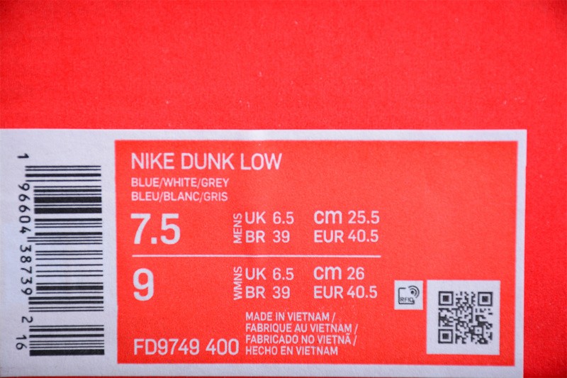 Nike Dunk Low Summit White Midnight Navy FD9749-400