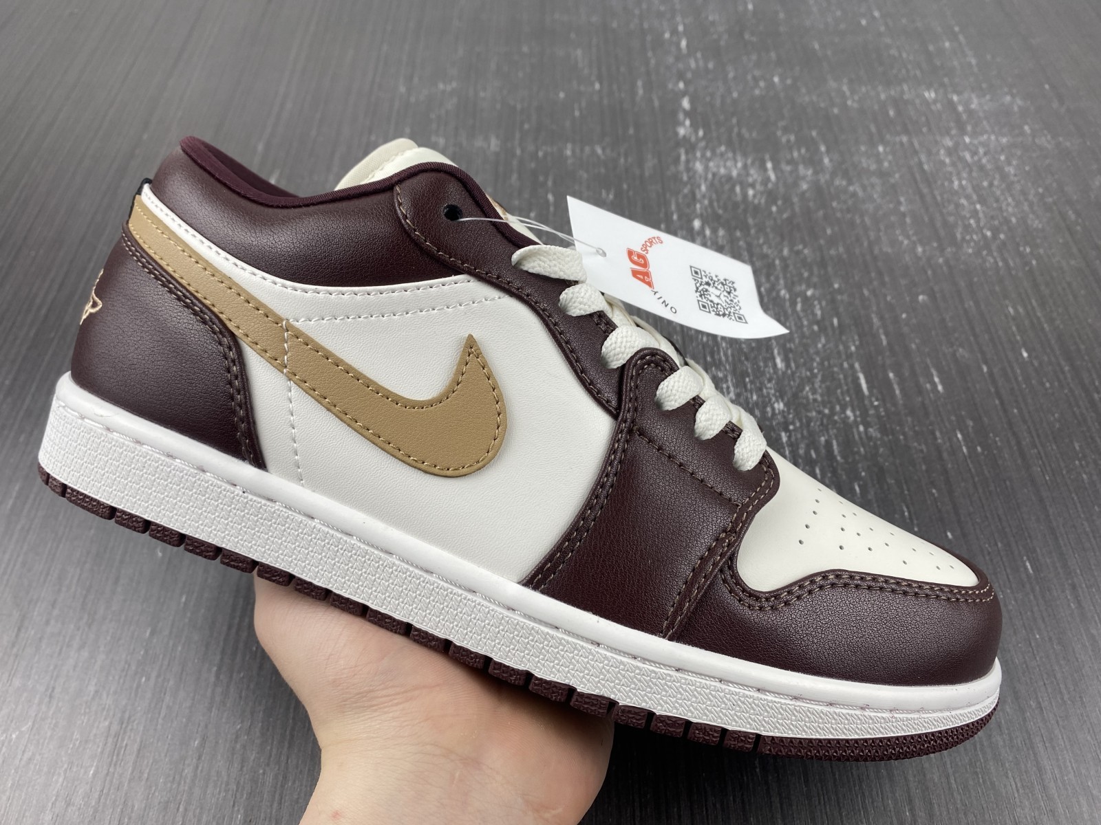 Air Jordan 1 Low Releasing in Sail and Brown DC0774-200