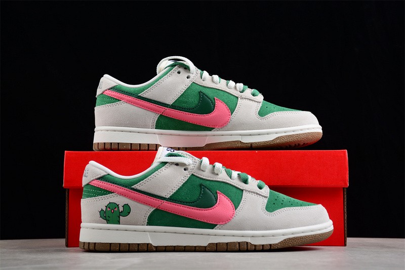 Nike SB Dunk Low 85 Grey Green Pink DO9457-137