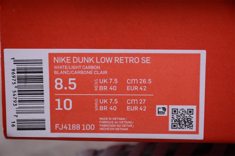 Nike Dunk Low SE Light Carbon FJ4188-100