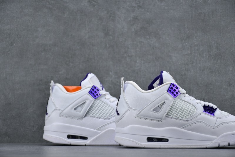 Air Jordan 4 Retro “Pure Money” white purple CT8527-115
