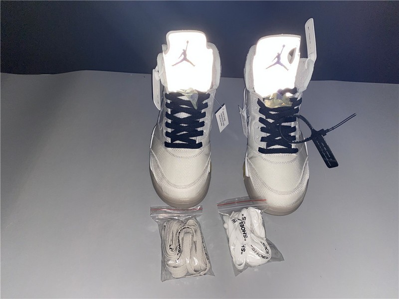Off-White Air Jordan 5 white green purple  CT8480-105