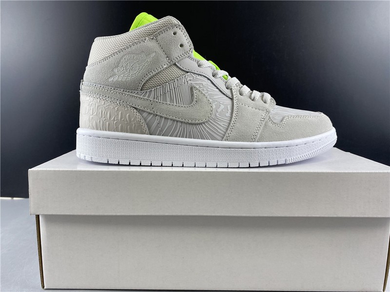 Air Jordan 1 Mid vast grey ghost green  CV3018-001