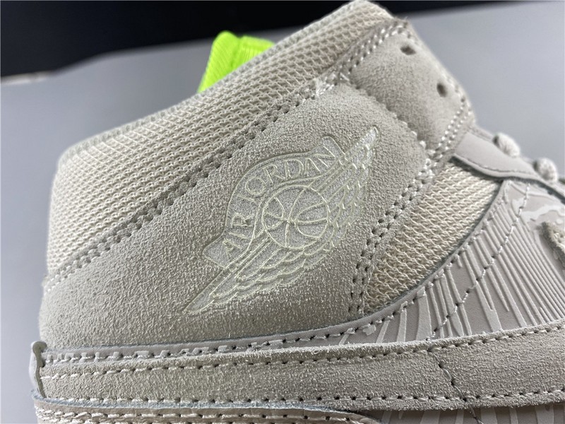 Air Jordan 1 Mid vast grey ghost green  CV3018-001