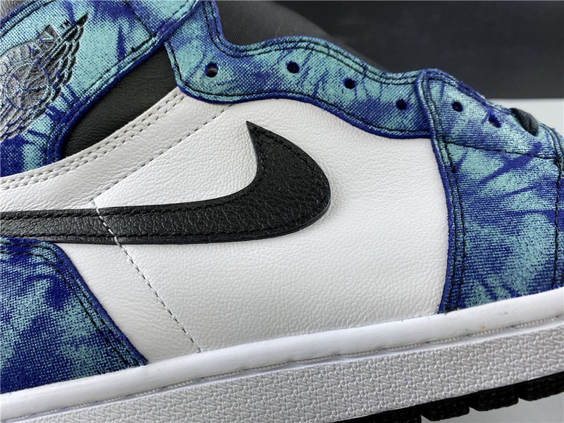 Air Jordan 1 Tie-Dye white black aurora green CD0461-100