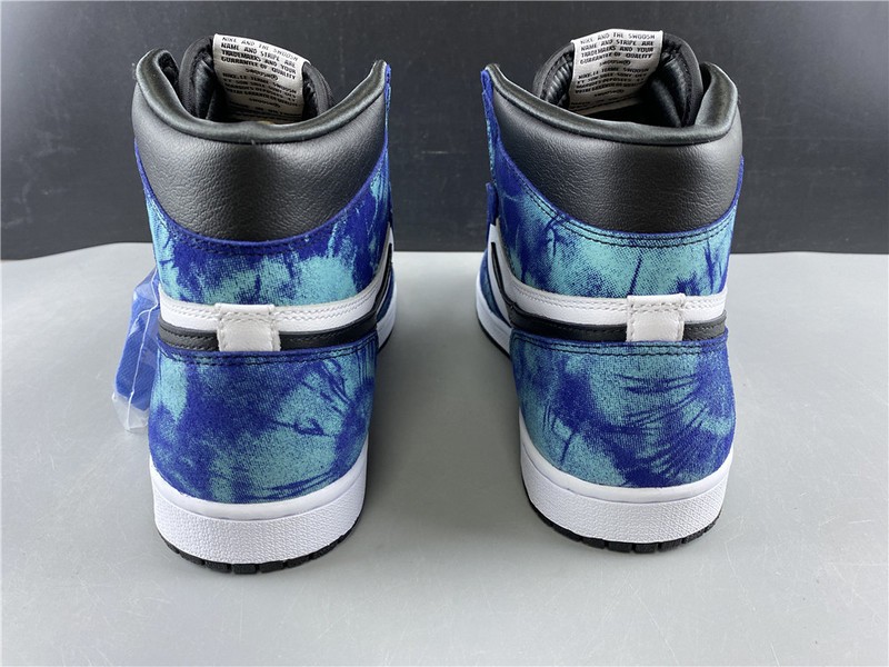 Air Jordan 1 Tie-Dye white black aurora green CD0461-100