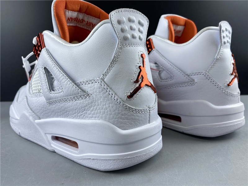 Air Jordan 4 Retro “Pure Money”  white orange 308497-104