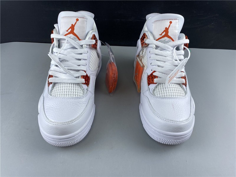 Air Jordan 4 Retro “Pure Money”  white orange 308497-104