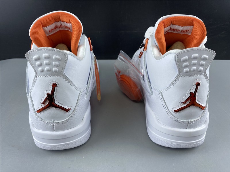 Air Jordan 4 Retro “Pure Money”  white orange 308497-104