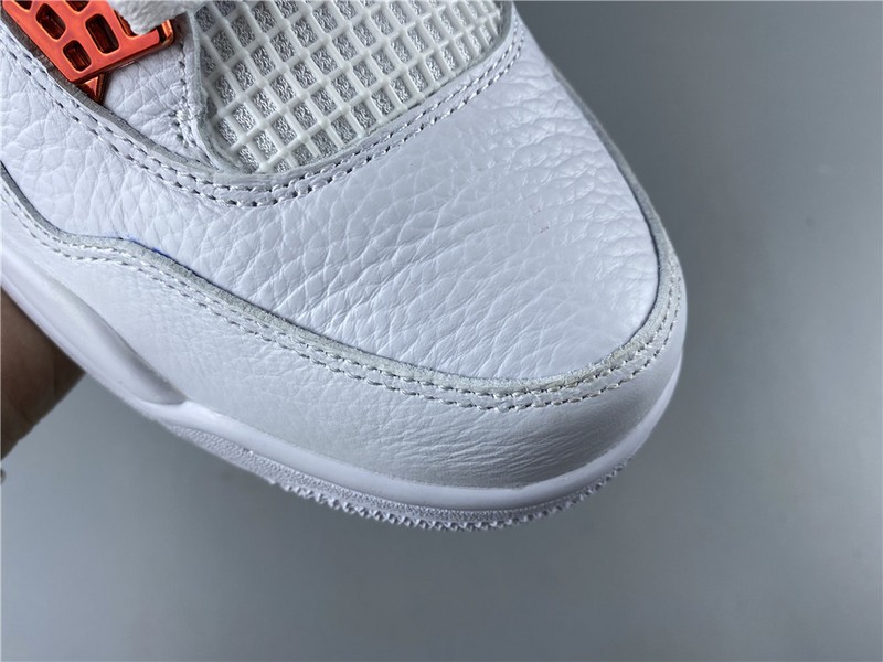 Air Jordan 4 Retro “Pure Money”  white orange 308497-104