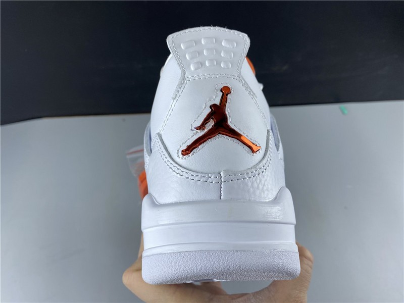 Air Jordan 4 Retro “Pure Money”  white orange 308497-104