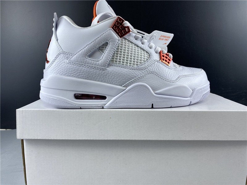 Air Jordan 4 Retro “Pure Money”  white orange 308497-104