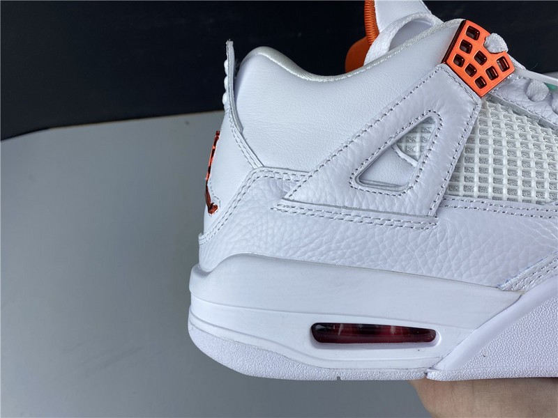 Air Jordan 4 Retro “Pure Money”  white orange 308497-104