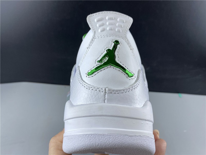 Air Jordan 4 Retro “Pure Money”  white green 308497-103