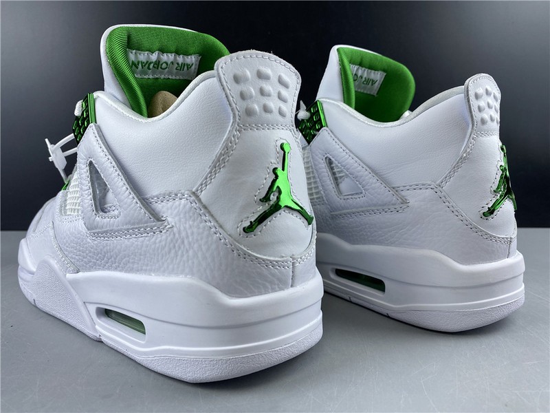 Air Jordan 4 Retro “Pure Money”  white green 308497-103