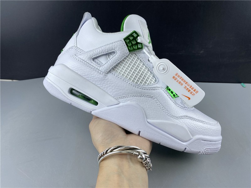 Air Jordan 4 Retro “Pure Money”  white green 308497-103