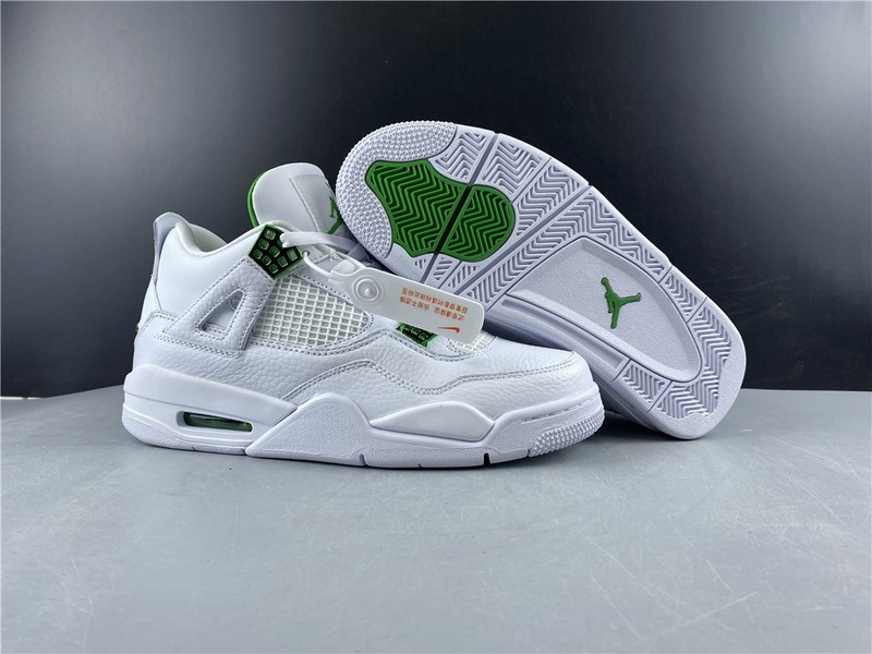 Air Jordan 4 Retro “Pure Money”  white green 308497-103