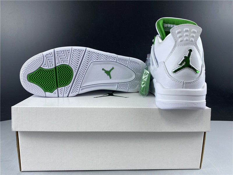 Air Jordan 4 Retro “Pure Money”  white green 308497-103