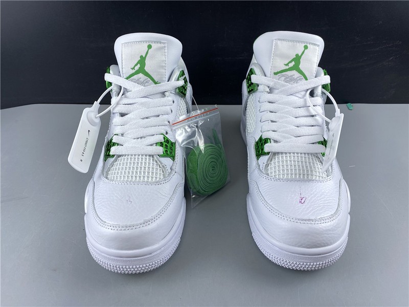 Air Jordan 4 Retro “Pure Money”  white green 308497-103