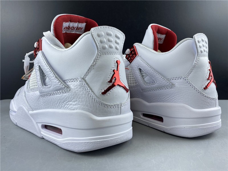 Air Jordan 4 Retro “Pure Money”  white red 308497-102