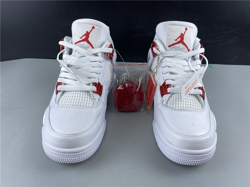 Air Jordan 4 Retro “Pure Money”  white red 308497-102