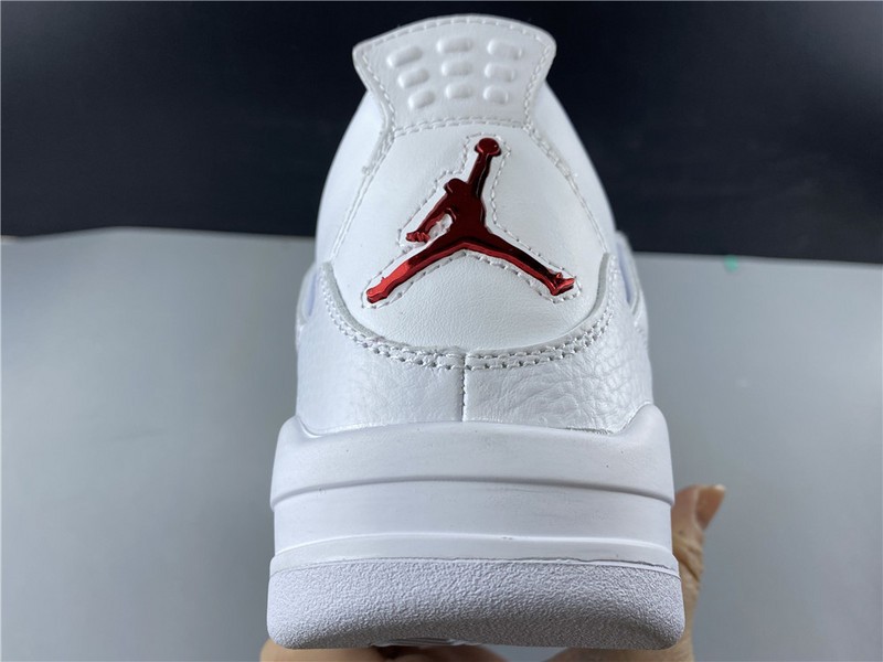 Air Jordan 4 Retro “Pure Money”  white red 308497-102