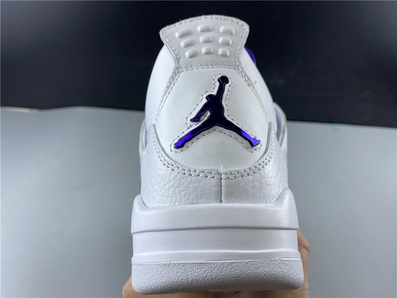 Air Jordan 4 Retro “Pure Money”  white purple 308497-100