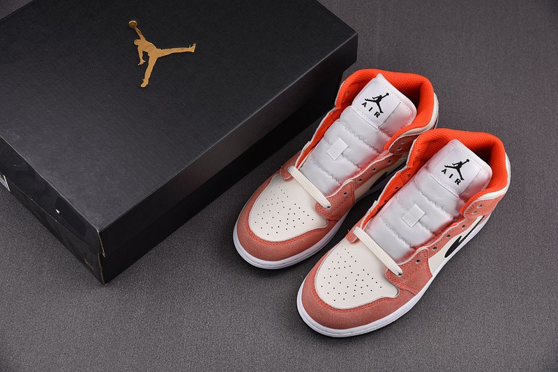 Air Jordan 1 Mid SE Orange Suede DV1336-800