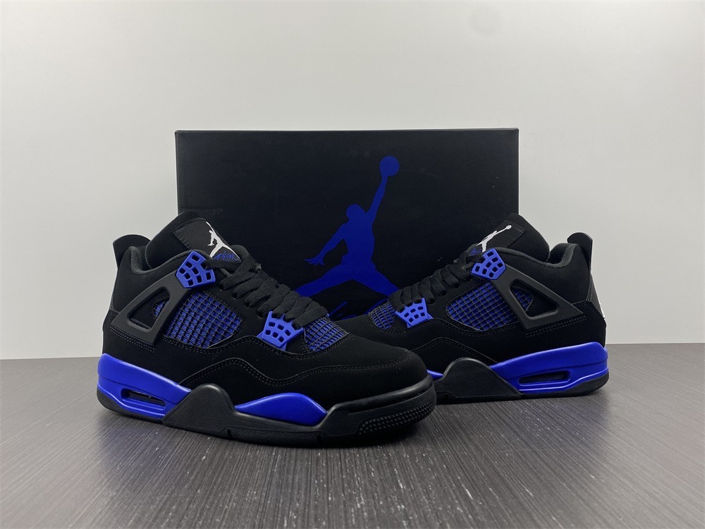 AIR JORDAN 4 BLACK AND BULE CT8527-018