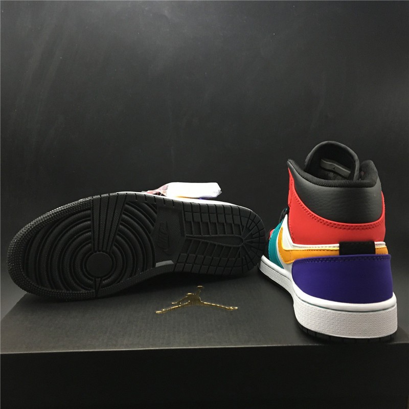 Air Jordan 1 Mid Multi-Color 554724-125