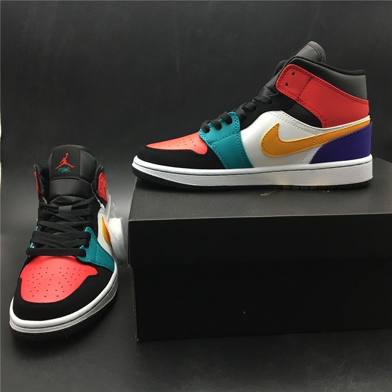 Air Jordan 1 Mid Multi-Color 554724-125