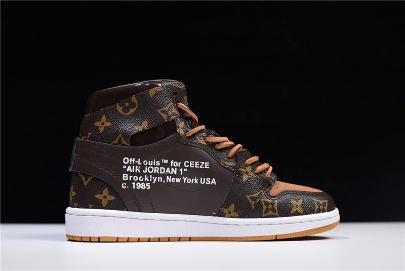 L0*is V x Off-White x Air Jordan 1 Customs MENS AQ0818-202