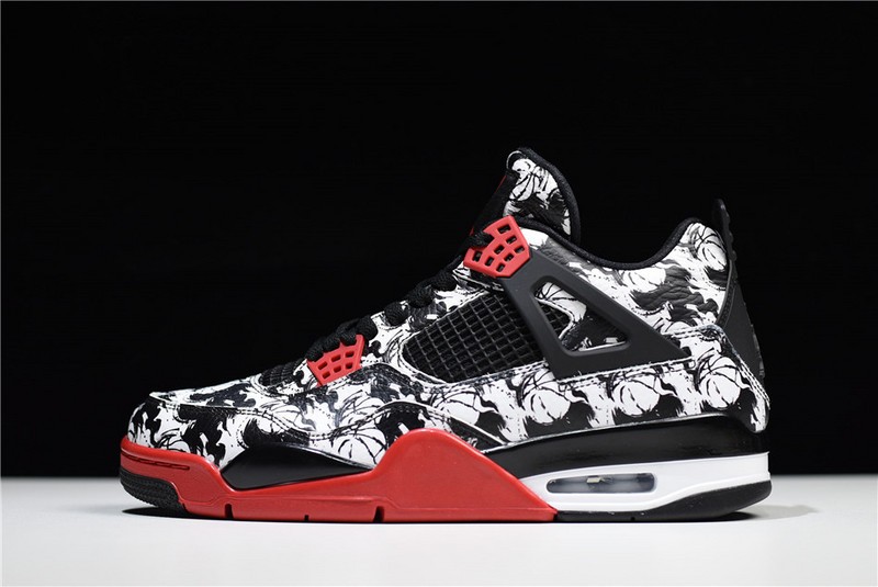 2018 Nwe 4 Tattoo Men Chinese Element Limited Edition White Black B00897-006