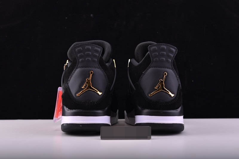 Air Jordan 4 “Royalty”  Black/Metallic Gold-White mens 308497-032