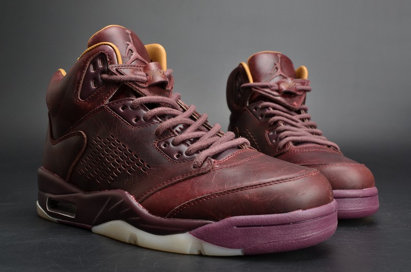 Air Jordan 5 Premium “Bordeaux”  mens 881432-612
