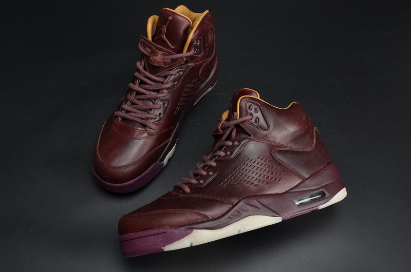 Air Jordan 5 Premium “Bordeaux”  mens 881432-612