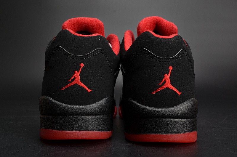 Air Jordan 5 Retro Low “Alternate 90” black/ red mens 819171-001