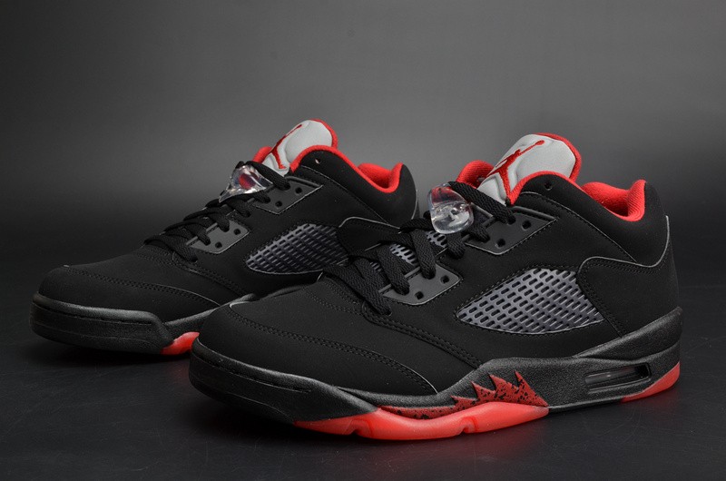 Air Jordan 5 Retro Low “Alternate 90” black/ red mens 819171-001