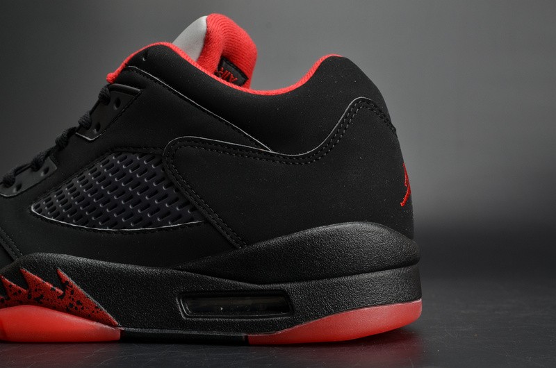 Air Jordan 5 Retro Low “Alternate 90” black/ red mens 819171-001