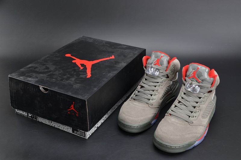 Bape x Air Jordan 5 Trophy Room“Camo” university red mens 136027-051