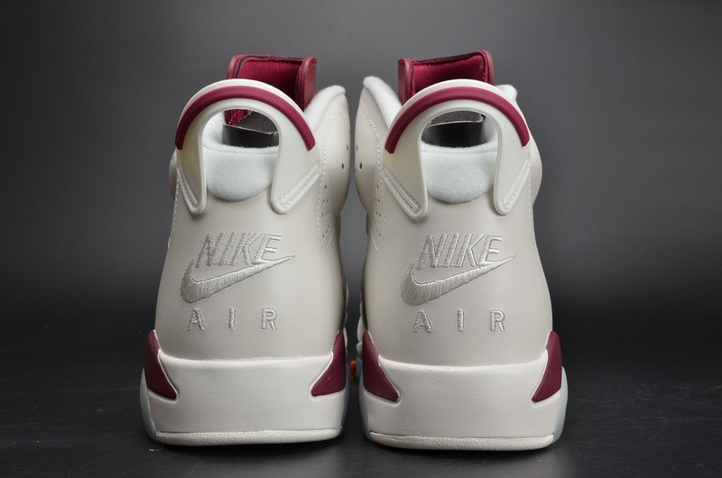 Air Jordan 6 Retro “Maroon” white 384664-116
