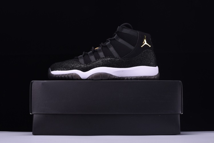 AIR JORDAN 11 RETRO PREM HC  "HEIRESS" BLACK/ gold-white 852625-030