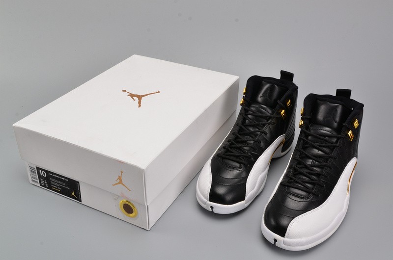 AIR JORDAN 12 RETRO "WINGS" black/ metallic gold-white mens 848692-033