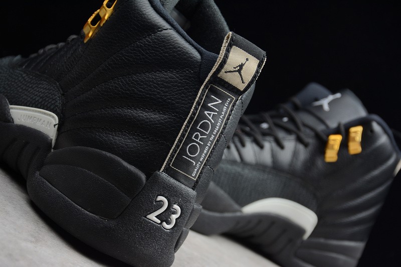 AIR JORDAN 12 “THE MASTER” Black/Rattan-White-Metallic Gold mens 130690-013